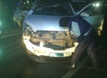 ДТП произошло 17 января на въезде в город - столкнулись Nissan и КамАЗ