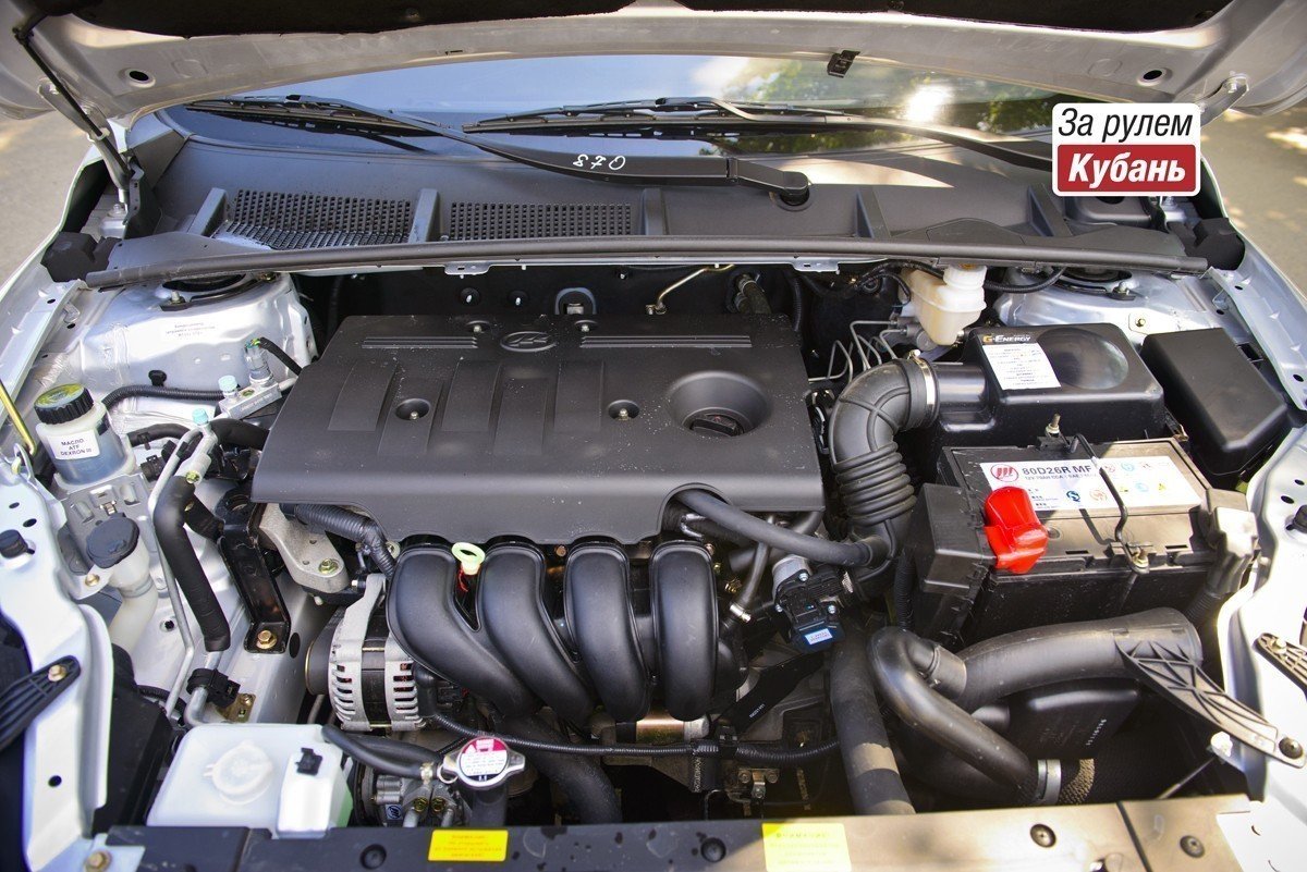 Двигатель Lifan Cebrium представляет собой 1,8-литровый рядный агрегат с 16-клапанной головкой блока, расположенного поперечно. 